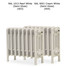 CI-CLA353-03-04 - Classic 4 Column Cast Iron Radiator H353mm x W524mm CI-CLA353-03-04 - Classic 4 Column Cast Iron Radiator H353mm x W524mm